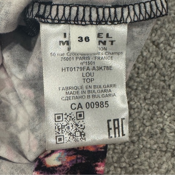 Isabel Marant Étoile Women's Floral Lou High-Neck Blouse Size 4 Multicolor NWOT - Picture 7 of 10